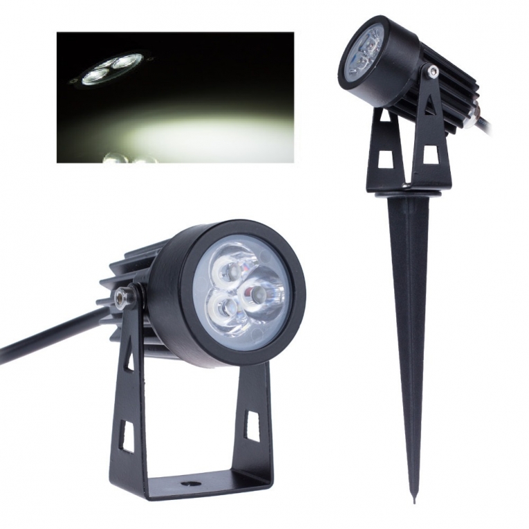 Dwaal musical Partina City LED tuinverlichting - 3W - grond spot 12V - Koud Wit - dimbaar - ABC-led.nl