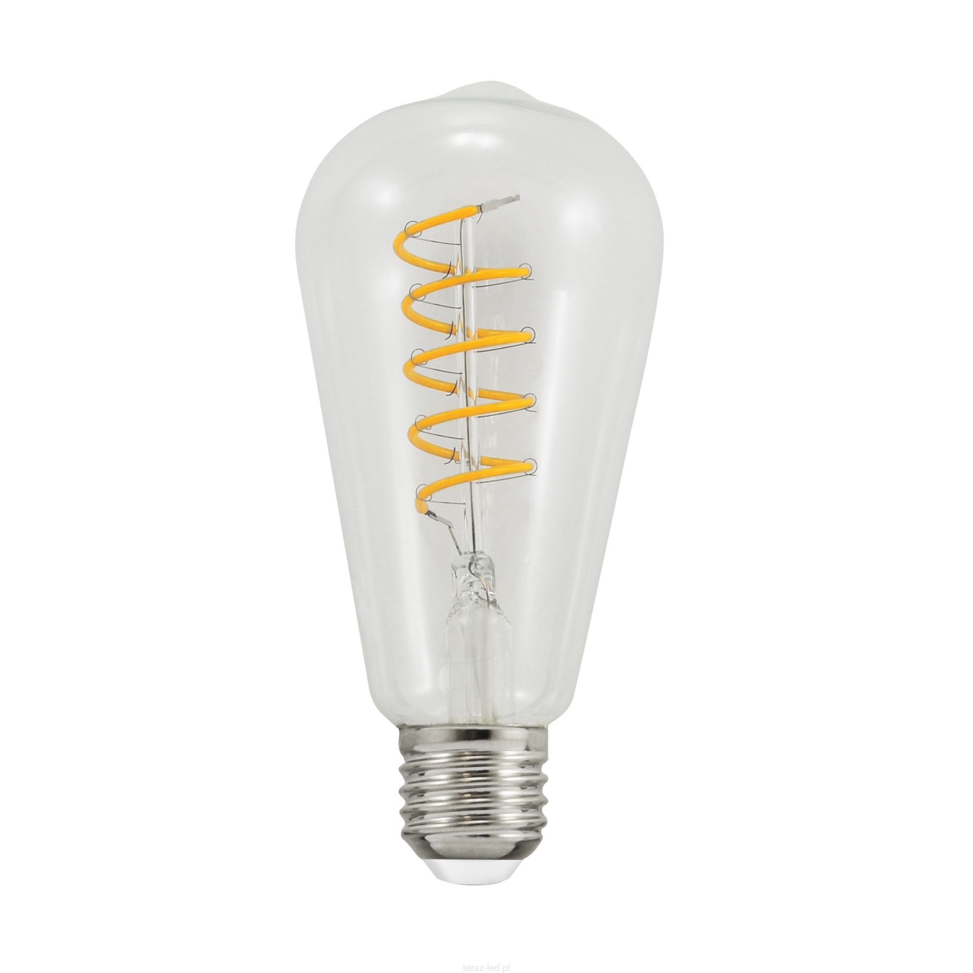 ik ben trots String string Krijt Filament LED-lamp E27 4 Watt 210 lumen 2200 kelvin - Spiraal - ABC-led.nl