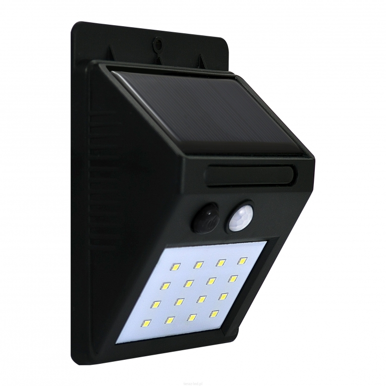 piano subtiel vasteland Solar Buitenlamp - LED 6400K 270lm - Polux Buiten Verlichting -  Bewegingssensor - ABC-led.nl