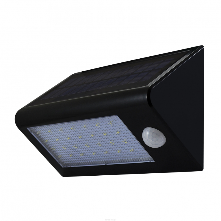 Solar Buitenlamp - LED 6400K 400lm - Polux Buiten Verlichting - Bewegingssensor ABC-led.nl